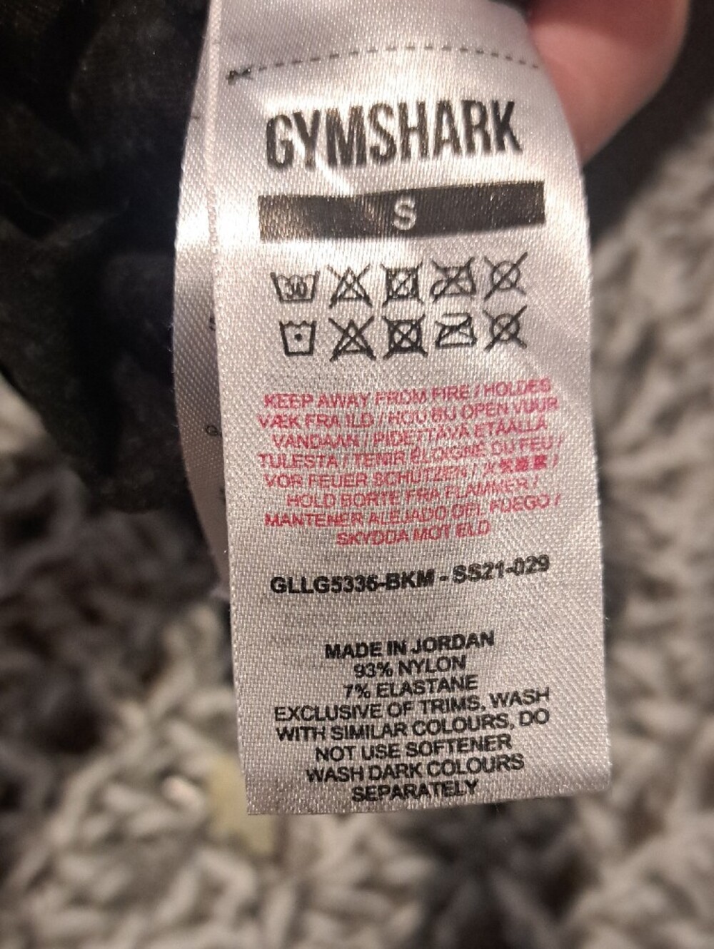 502 - Gymshark Charcoal Black Seamless Leggings | Small - Picture 5 of 6